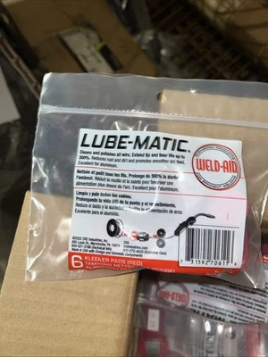 Weld-Aid 007061 Lube-Matic® 007061 Kleener Pads Pk6 Red Kleener Pads For All - Image 1 of 2