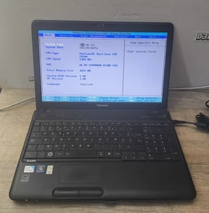 Pc Portable Toshiba Satellite C660-115 Pentium T4500 / 2.3Ghz 3 Go En L'Etat - Afbeelding 1 van 6