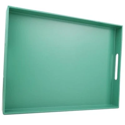 Bandeja de Servir Verde para Mesa de Centro, Rectangular 11.8" x 15.7" x 1.6" 3040verde Foto 1 de 4