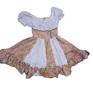 Square Dance Dress Lavender Pink Floral Vintage - Picture 1 of 8