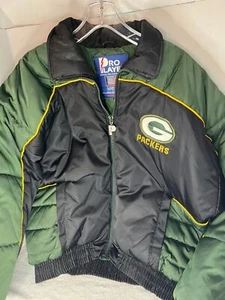 Pro Player Green Bay Packers Puffer Jacket Mens L Coat NFL - Picture 1 of 17