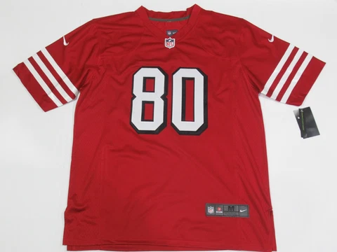 NWT Jerry Rice #80 San Francisco 49ers 2023-24 Season Game ALT Scarlett Jersey Cover