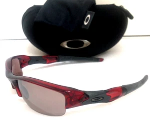 RARE OAKLEY FLAK JACKET 1.0 SUNGLASSES Berry Frames & G20 Iridium Lenses - Picture 1 of 5