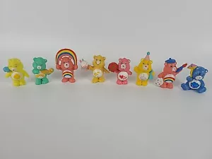 Care Bears 1.5" Mini Figures Set Of 8 PVC Kenner 1983 1994 - Picture 1 of 10