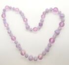 Collier perles baroque lilas disco transparent et glace étincelante lucite glissement