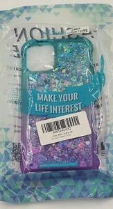 iPhone 11 Pro Handyhülle Schutzhülle Flüssig Glitzer Hülle Bling Silikon Herze - Zdjęcie 1 z 2