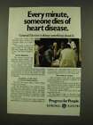 1973 General Electric Ad - Dies of Heart Disease