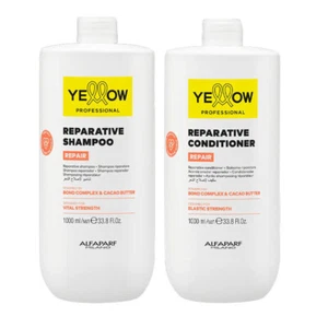 ALFAPARF Kit Yellow Repair Reparative Shampoo 1000ml + Conditioner 1000ml - Imagen 1 de 1