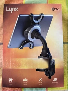 New OCTA Lynx Ultimate 360° iPad Holder & Companion for Home, Black and Silver - Picture 1 of 4