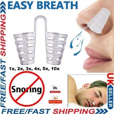 Anti Snoring Nasal Dilator Nose Clip Easy Breathe Stop Snore Soft Silicone Aid