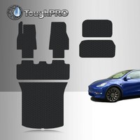 ToughPRO Floor + Cargo Mats For 2020-2021 Tesla Model Y Long Range 5 Seater