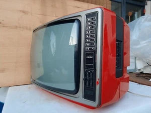 Hübsches GRUNDIG FERNSEHER  SUPER COLOR 1820, 220V, Orange, RARITÄT  - Bild 1 von 24