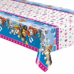 Paw Patrol™ Pink Plastic Tablecloth, Birthday, Party Supplies, 1 Piece - Picture 1 of 2
