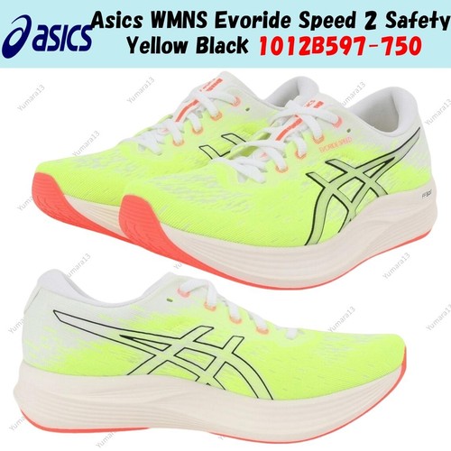 Asics WMNS Evoride Speed 2 Safety Giallo Nero 1012B597 750 Taglia Donna