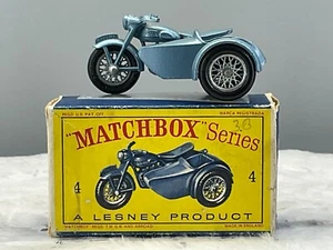 Matchbox lesney#4C Triumph Motorcycle 1960 Mint boxed all original N.O.S - Picture 1 of 14