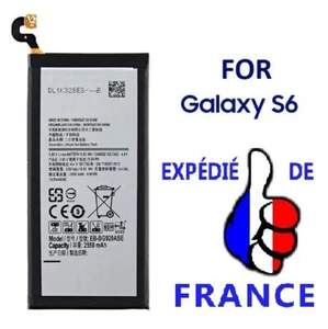 Batterie pour Samsung Galaxy S6 réf EB-BG920ABA / EB-BG920ABE 2550 MAH accu - Imagen 1 de 1
