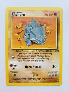 Pokémon TCG Rhyhorn Jungle 61/64 Regular Unlimited Common - Picture 1 of 2