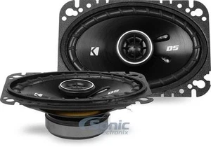 2) Altavoces coaxiales de audio bidireccionales Kicker 43DSC4604 serie D 4x6" 240W 4 ohmios para automóvil - Imagen 1 de 6