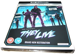 They Live - Roddy Piper - New Sealed 4K Ultra HD Blu-Ray Region B - Picture 1 of 2
