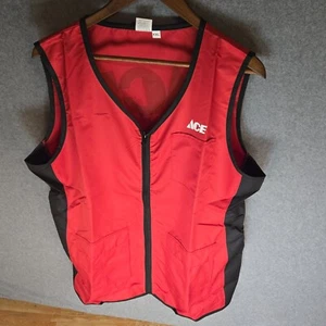 New Mens Ace Hardware Employee Work Vest Uniform No-Snag Red Size 2XL XXL - Picture 1 of 3