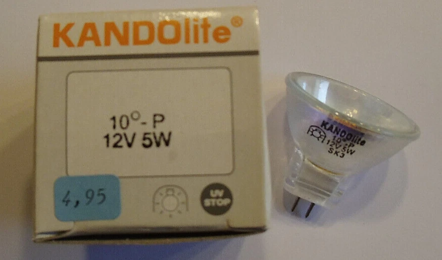 Halogenstrahler Kandolite 5W 12V 10°  GU4 D35mm - Bild 1 von 1