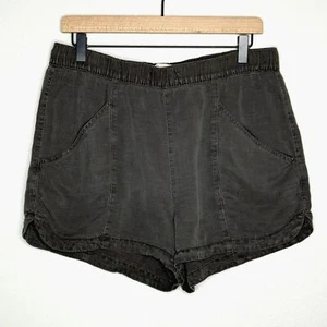C&C California Womens Linen Blend Shorts Large Brown Gray Coastal Summer Boho - Picture 1 of 7