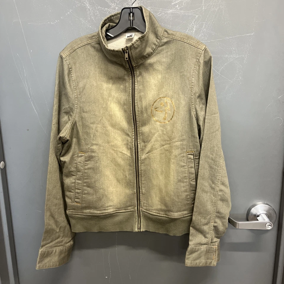 Chaqueta de bombardero para mujer verde oliva Zumba Wear World Tour denim con cremallera talla grande Foto 1 de 4