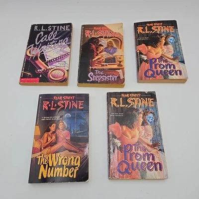 Lot of 5 Fear Street Teen Horror Books R.L. Stine Call Waiting, Wrong Number And Foto 1 de 4