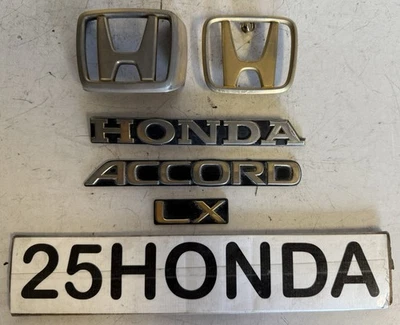 Juego de emblemas equipamiento dorado Honda Accord LX 1990-1991 OEM JDM CB7 CB9 CB raro Foto 1 de 4