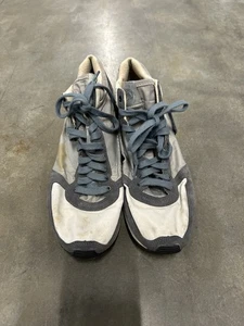 Diesel Pass On Y2K Shoes Men’s Size 10.5 Nylon Suede Blue White Sneakers - Picture 1 of 8