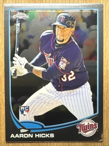 Aaron Hicks - Rookie 2013 Topps Chrome Minnesota Twins #179 X816 - Foto 1 di 2