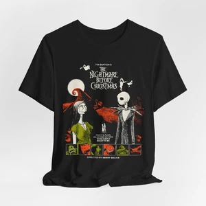 Maglietta grafica unisex Spooky Season Vibes - L'incubo prima di Natale - Foto 1 di 7