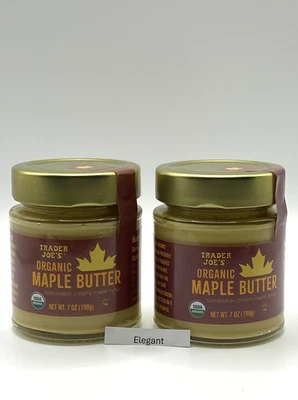 2 Pack Trader Joe's Organic Maple Butter Spreadable Creamy Maple Syrup 7 OZ Each - Image 1 of 3
