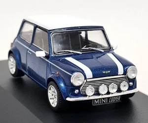 Solido 1/43 Rover Mini Cooper 1.3i Sport Tahiti Blue Diecast Model Car - Picture 1 of 7