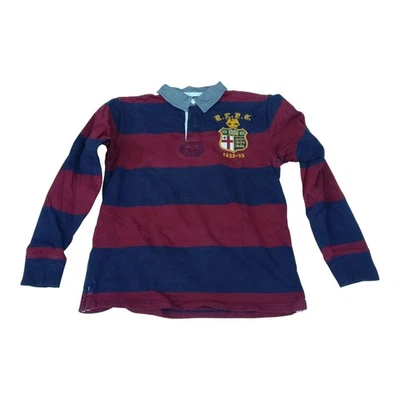 Ralph Lauren Polo Boys L (14-16) Striped Rugby Shirt Jersey 100% Cotton - Image 1 of 4