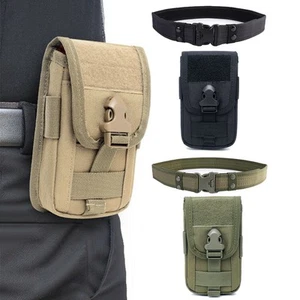Outdoor Tactique Molle Sac + Molle Ceinture Set Téléphone Sacs De Porte-sacs Bag - Picture 1 of 23
