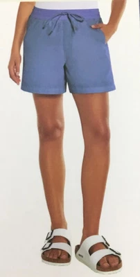 Pantalones Cortos Orvis Mujer Cordón con Bolsillos Secado Rápido, Azul, Talla L Foto 1 de 4