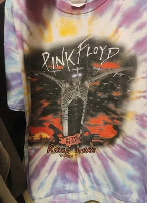 Camiseta De Colección Pink Floyd In The Flesh Roger Waters 1999 Tour Tie-Dye - Talla XL Foto 1 de 3