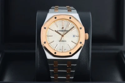 AP Royal Oak 41 mm automático esfera plateada oro rosa y acero, 15400SR.OO.1220SR.01 Foto 1 de 4