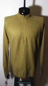 EDDIE BAUER Tan Wool Blend 1/2 Zip Jersey Sweater Size L NWOT - Picture 1 of 7