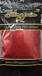 METALLISCHER LÖSUNGSMITTELBESTÄNDIGER GLITZER 3,5 OZ GEWICHT #16 B0304 ROT - Bild 1 von 2