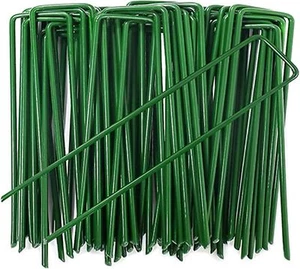 6 Inch Garden Stakes Galvanized Landscape Staples, U-Type Turf Staples for Ar... - Picture 1 of 7