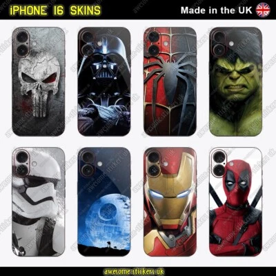 Adesivo pellicola per Apple iPhone 16, Plus Pro e Pro Max decalcomania 103-110 - Immagine 1 di 3