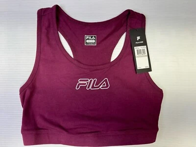 Fila 1X Bloom Unpadded Women's Maroon Athletic Sports Bra NWT - Image 1 of 4