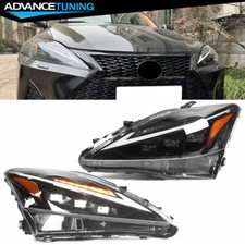 Fits 06-13 Lexus IS250 IS350 IS-F LED Black Headlights Lamp 21 IS F-sport Style