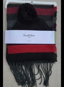 Men's Classic Scarf + Beanie Gift Set - Goodfellow & Co Marrin/Black.GREAT... - Picture 1 of 2
