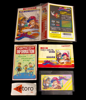 PRO YAKYUU BASEBALL FAMILY STADIUM 88 NINTENDO NES famicom Namcot JAP Complete - Imagen 1 de 3