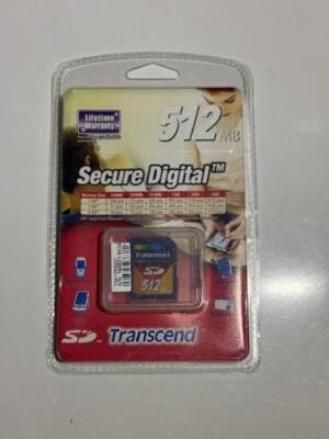 OOP Transcend 1 GB SD Flash Memory Card (TS1GSDC) - Image 1 of 3