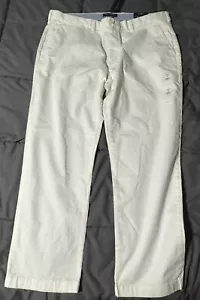 Neu mit Etikett Tommy Hilfiger Herren TH Flex Stretch Baumwolle Passform spitz zulaufendes Bein Chino Hose - Bild 1 von 3