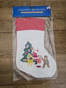 Impresionante Medias de Navidad Bordadas Adornadas De Colección Osos Regalos - Imagen 1 de 8